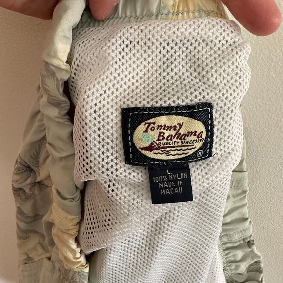 Tommy Bahama Men's Swim Trunks Lined Size Large Tropical Floral - Picture 13 of 13